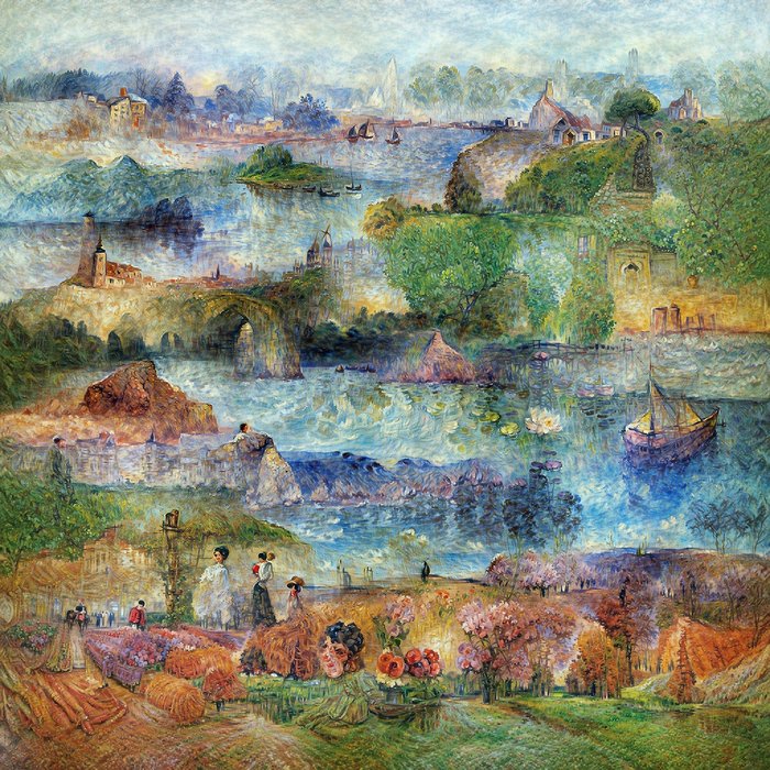 Claude Monet, distilled